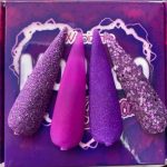 Colección Morado de 4 Acrílicos Wapizima