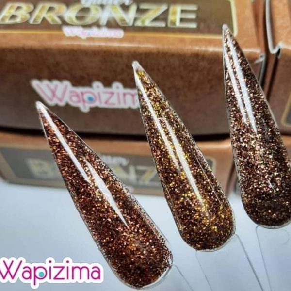 Mini Colección Bronze de 3 Acrílicos con Glitter Wapizima