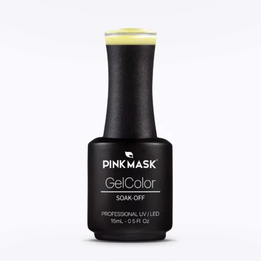Gel Color Yellow Lily (148) 15ml Pink Mask