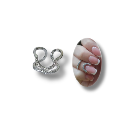 Anillo Plateado para Foto