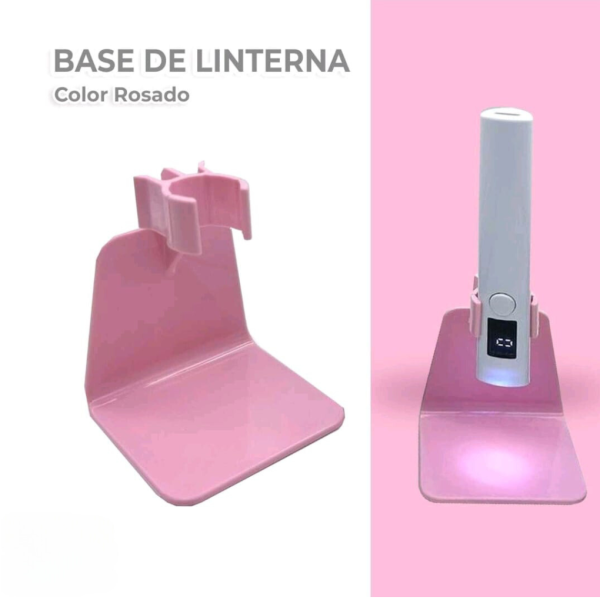 Soporte Rosado para Linterna Portátil