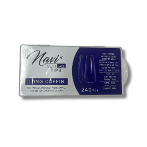 Tips Soft Gel Long Coffin 240pcs Navi