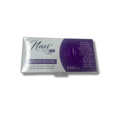 Tips Soft Gel Medium Round 240pcs Navi