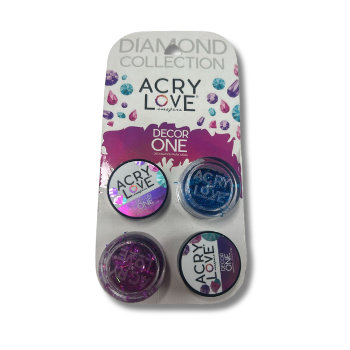 Colección Diamond 4u. Acry Love