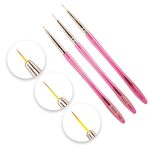 Set 3 Pinceles Liner Fantasy Nails