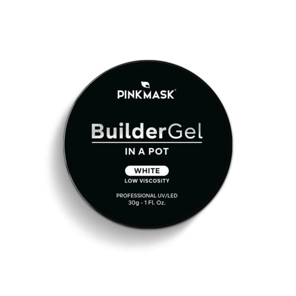 White-Builder Gel In a Pot 30gr Pink Mask