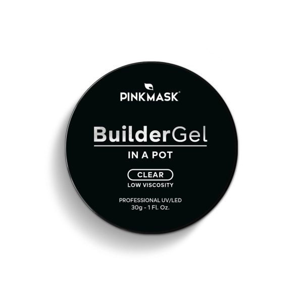 Clear-Builder Gel In a Pot 30gr Pink Mask